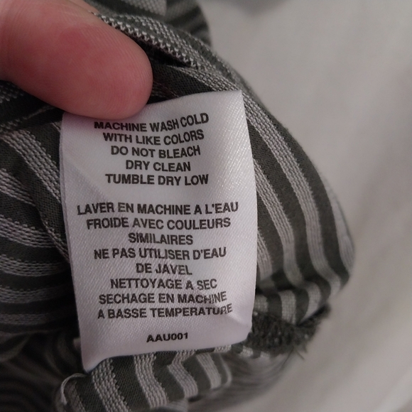 ADIDAS Polo Golf Shirt Men's Large Green Stripes 60s 2ply mercerized cotton - Picture 10 of 11